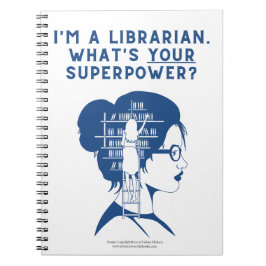 カスタムBlue Librarianスパイラルノート ノートブック