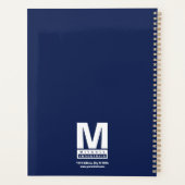 カスタムBlue Monogramロはっきりしたゴ事業名 プランナー手帳 (裏面)