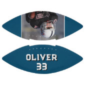 カスタムBlue Player Name Number Photo Keepsake アメリカンフットボール (パネル)