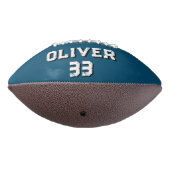 カスタムBlue Player Name Number Photo Keepsake アメリカンフットボール (回転270)