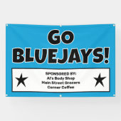 カスタムBlue Teamスポンサーのバナー 横断幕 (横)