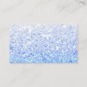 カスタムBlue Texture Business Card 名刺 (裏面)