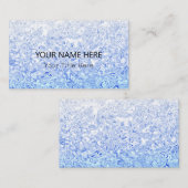 カスタムBlue Texture Business Card 名刺 (正面/裏面)
