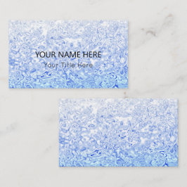 カスタムBlue Texture Business Card 名刺