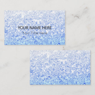 カスタムBlue Texture Business Card 名刺