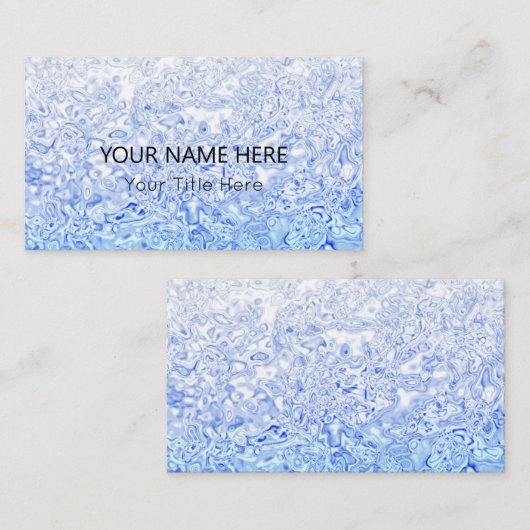 カスタムBlue Texture Business Card 名刺 (正面/裏面)