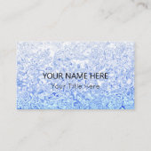 カスタムBlue Texture Business Card 名刺 (正面)