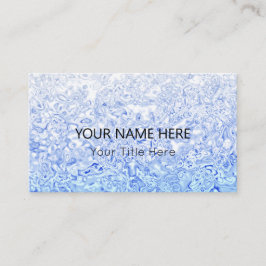 カスタムBlue Texture Business Card 名刺