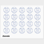 カスタムBlue Thank You Stickers and Faver Labels ラウンドシール (シート)