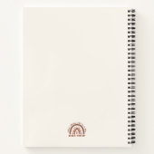 カスタムBohoソーシャルワーカーの感謝の卒業 ノートブック (裏面)