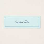 カスタムBow Tiesプロファイルカード (裏面)