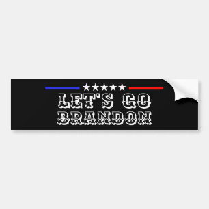 カスタムBRANDONユーモアFJBおもしろい Politics行こう バンパーステッカー
