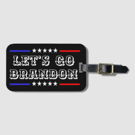 カスタムBRANDONユーモアFJBおもしろい Politics行こう ラゲッジタグ