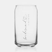 カスタムBridesmaid名ギフトスクモダンリッエレガントト ガラス缶 (正面)