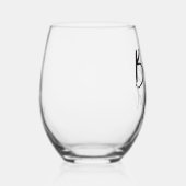 カスタムBridesmaid Nameスクリプトフォントブライダル ステムなしワイングラス (右)