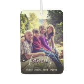 カスタムBright Filter Familyフォトスクリプモダント カーエアーフレッシュナー (正面)