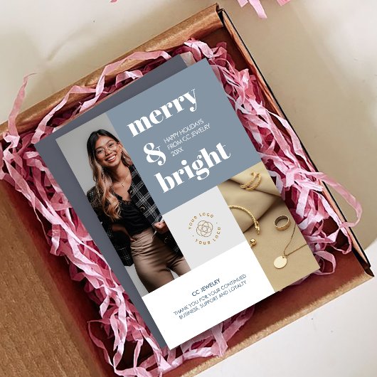 カスタムBright Small Businessメリーロゴ シーズンカード