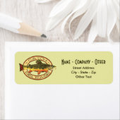 カスタムBrook Trout Fly Fishing Catch & Release ラベル (インサイチュ)