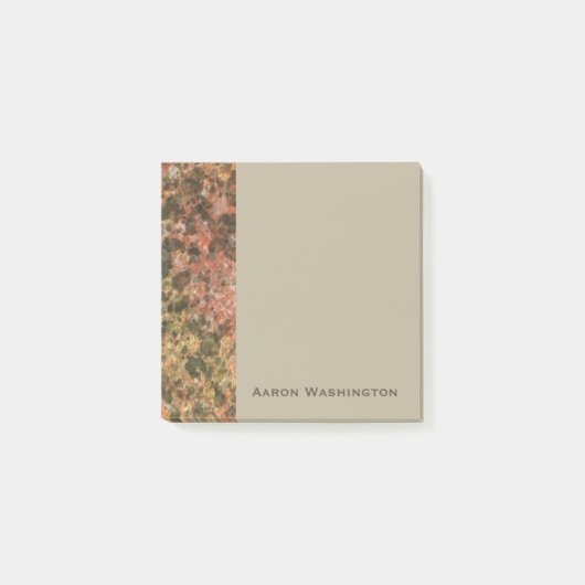 カスタムBrown Marble Professional Office Post It Notes ポストイット (正面)