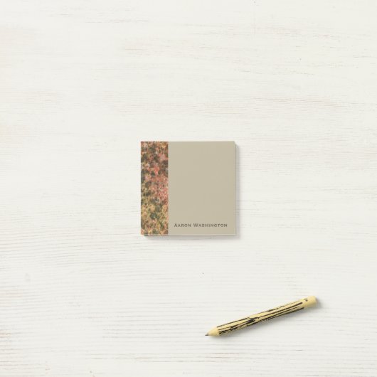 カスタムBrown Marble Professional Office Post It Notes ポストイット (デスク上)