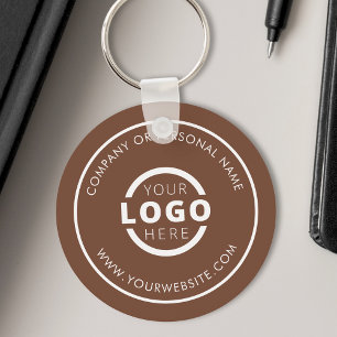 カスタムBrown Promotion Business Logoブランド キーホルダー