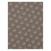 カスタムBrown Restaurant Trade Showロゴビジネス テーブルクロス (正面)