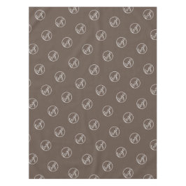 カスタムBrown Restaurant Trade Showロゴビジネス テーブルクロス