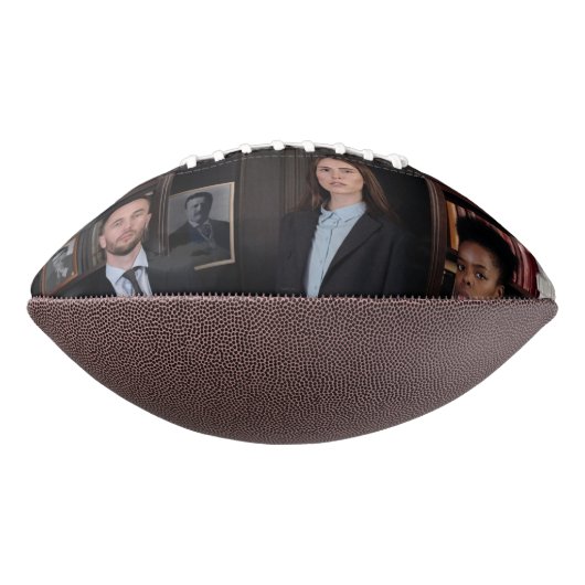 カスタムBusinessの企業のロゴ写真パーソナライズされた アメリカンフットボール (回転90)