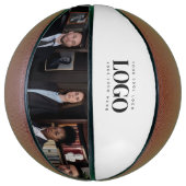 カスタムBusinessの企業のロゴ写真パーソナライズされた バスケットボール (縦)