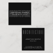カスタムBusiness Architectのエレガントプロフェッショナル スクエア名刺 (正面/裏面)