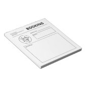 カスタムBusiness Booking Request Book Logo Notepad ノートパッド (アングル)