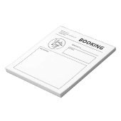 カスタムBusiness Booking Request Book Logo Notepad ノートパッド (回転)