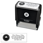 カスタムBusiness Brandロゴ差出人住所 セルフインキングスタンプ (インサイチュ)