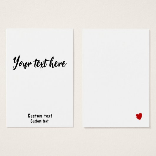 カスタムBusiness Card 3.5 x 2.5 (正面&裏面)