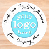 カスタムBusiness Companyのロゴエレガントありがとう ラウンドシール