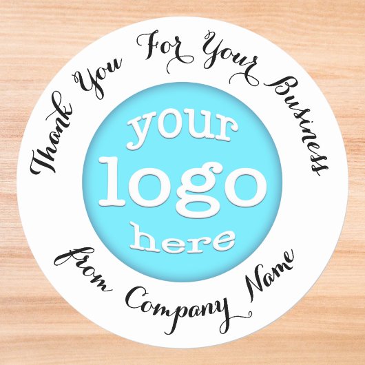 カスタムBusiness Companyのロゴエレガントありがとう ラウンドシール