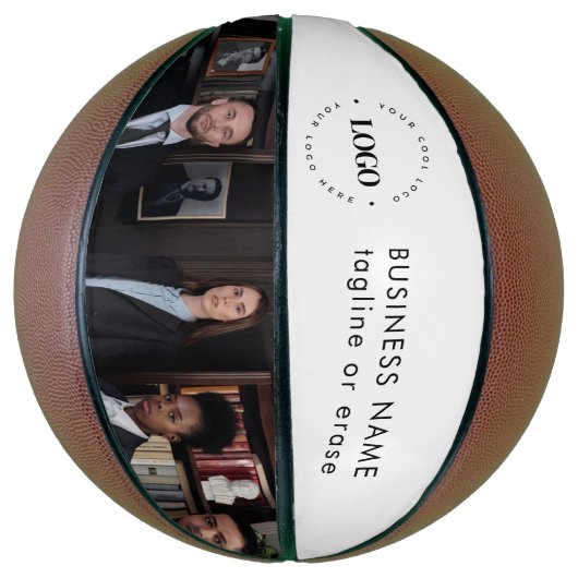 カスタムBusiness Companyのロゴ/写真パーソナライズされた バスケットボール (縦)