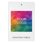 カスタムBusiness Companyのロ企業のゴ追加文字 ミニクリップボード (裏面)