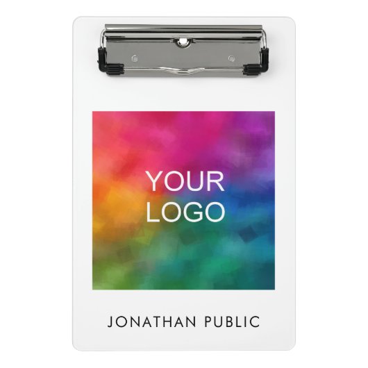 カスタムBusiness Companyのロ企業のゴ追加文字 ミニクリップボード (正面)