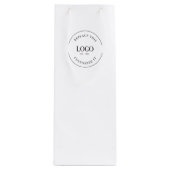 カスタムBusiness CompanyのWebサイトあなたのロゴ ワインギフトバッグ (正面)