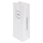 カスタムBusiness CompanyのWebサイトあなたのロゴ ワインギフトバッグ (正面アングル)