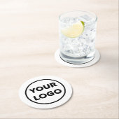 カスタムBusiness Companyロゴのプロモーション ラウンドペーパーコースター (インサイチュ)