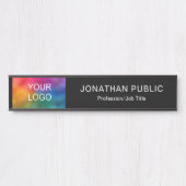 カスタムBusiness Companyロゴはこちらモダンデザイン サインプレート (正面)