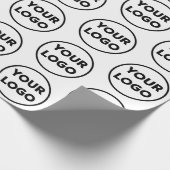 カスタムBusiness Companyロゴ・パターン ラッピングペーパー (角)