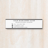 カスタムBusiness Door Sign Your Name文字情報 サインプレート (正面)