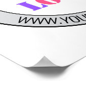 カスタムBusiness Logoと文字ポスターテンプレート ポスター (角)