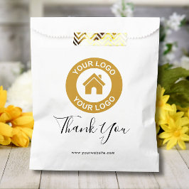 カスタムBusiness LogoとMessage Thank You フェイバーバッグ