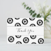 カスタムBusiness Logoのパターンとメッセージ サンキューカード (スタンド正面)