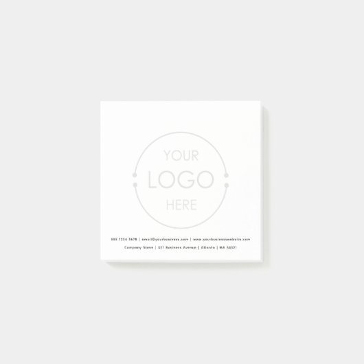 カスタムBusiness Logoの背景を不透明にする ポストイット (正面)