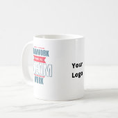 カスタムBusiness Logoチームやる気を起こさせるOffice コーヒーマグカップ (正面左)